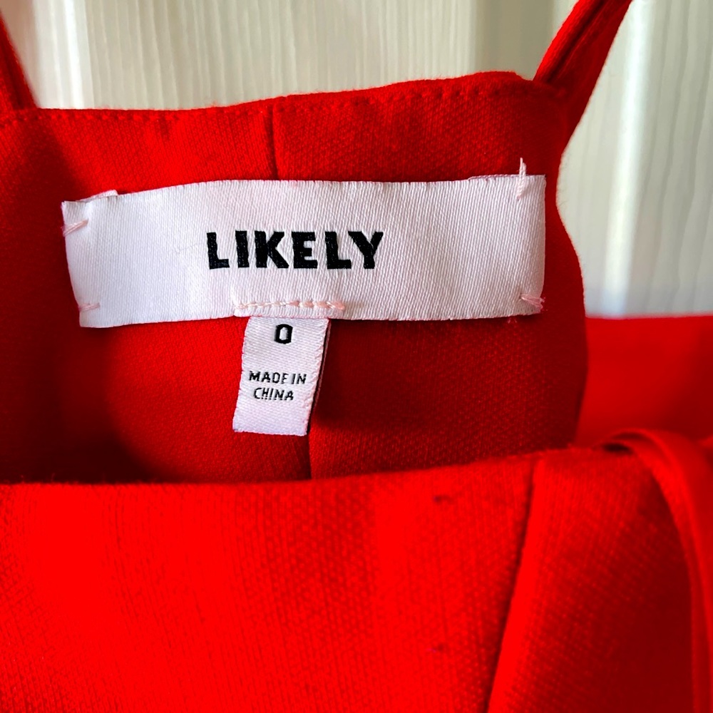 ❣️Beautiful red bodycon LIKELY dress❣️ - Picture 2 of 3